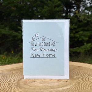 Nuovi inizi, nuovi ricordi, nuova casa / Biglietto per la nuova casa / Biglietto per l'inaugurazione della casa / Biglietti di auguri / Costa orientale del Canada