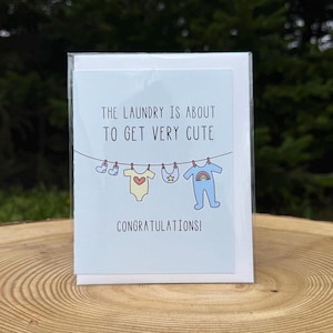 De was wordt zo schattig | Babyshowerkaart | Babykaart | Oostkust van Canada | Grappige wenskaarten | Nieuwe baby |