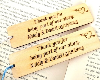 Custom Bookmark Wedding Favor, Bulk Party Favors
