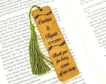 Rustic Wooden Bookmarks - The Perfect Wedding Favors for Cherished Memories - Personalized Keepsakes for Your Guests - Wedding Bulk Favors