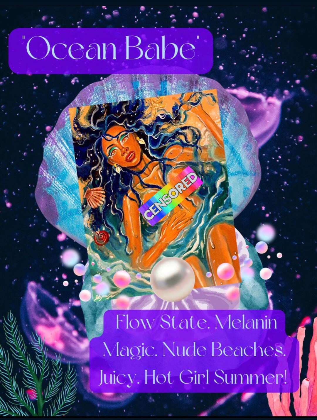 Ocean Babe - Erotic Sensual Fine Art Print - Etsy