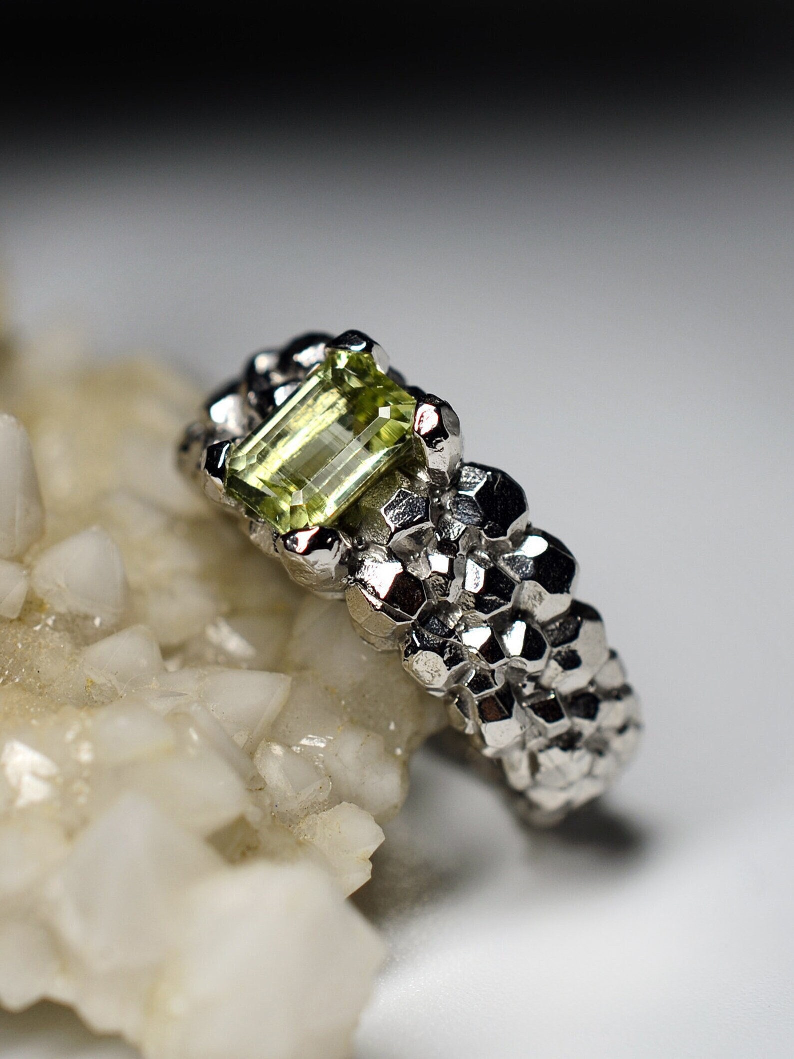 Silver Beryl Rings Heliodor Beryl Silver Ring Natural Gold Yellow Beryl Gemstone With Gem ...