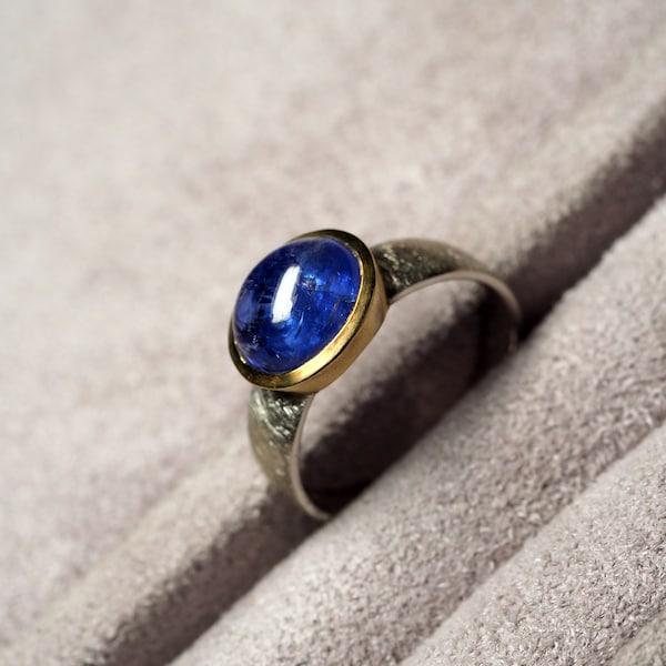 Tanzanite ring silver, Natural Blue Genuine Gemstone Fine Jewelry Men's Unisex Jewellery, December Birthstone gift for him geschenk freundin