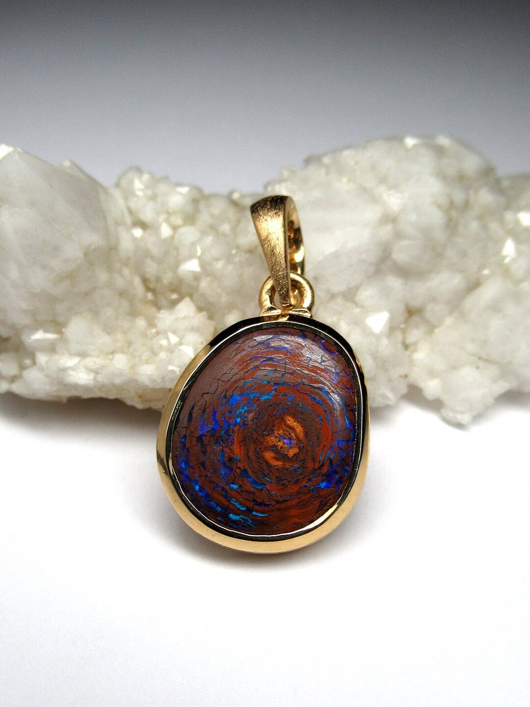 Opal Silver Necklace Koroit Gifts for Architects Unisex Jewelry Opal