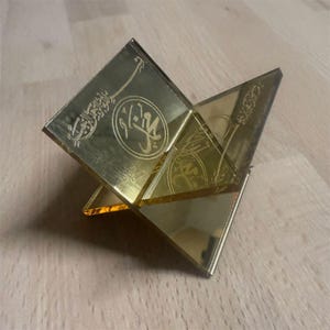 Dattelhalter Gold Spiegel Stylische Elegante Ramadan Tisch Dekoration Hurma Dattel Datteln Ramazan Iftar Sofra Allah Muhammet Muhammed Eid