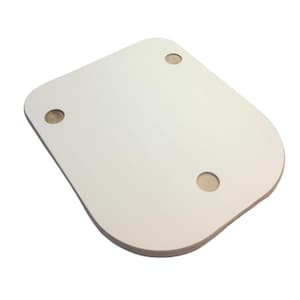 Placa deslizante branca com alça deslizante para madeira Thermomix TM5 TM6