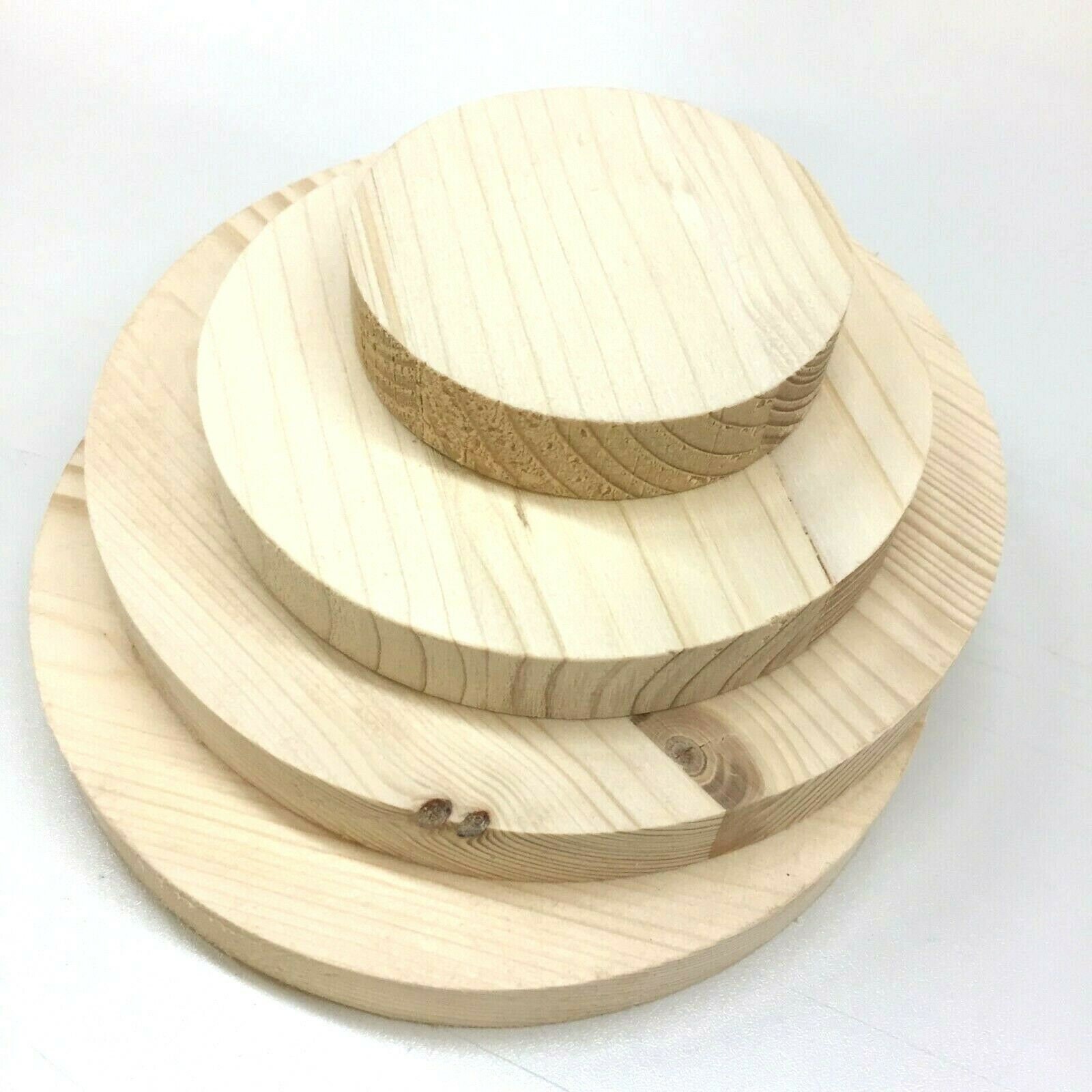 18 mm Spruce Round Wooden Disc Round Wood Glued Wood Plate Table Top Discs Round Wood