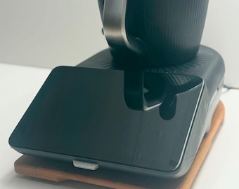 TM7 schuifplank met handgreep, glijder, schuif voor Thermomix, massief beukenhout