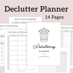 Afdrukbare opruimplanner, opruimgids en opruimuitdaging, PDF – DOWNLOAD