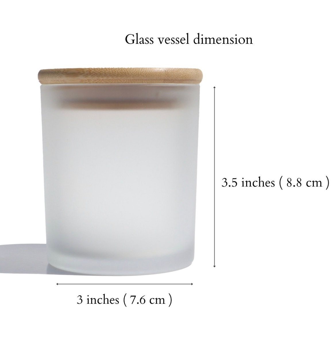 Borosilicate Glass Candle Jar With Wood Lid Candle Making Supply