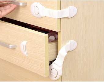 1/5/10x Safety Baby Kid Child Lock Proof Cabinet Cupboard Drawer Fridge Pet Door UK Seller Free P&P Fast Service