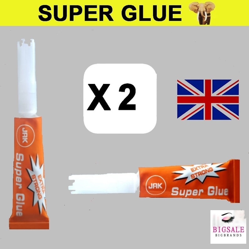 Premium Super Glue JAK BRAND made in UK for Wood Plastic Metal Leather