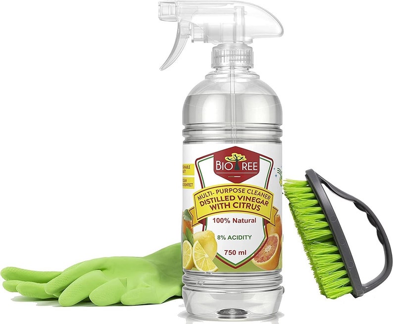 2 X 750ml Biotree, Extra Strong 8% Distilled White Vinegar Multi-purpose Cleaner With Green Apple and Citrus Scent image 9