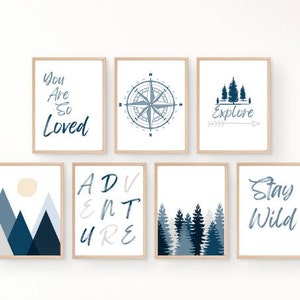 Blue Adventure Nursery Wall Decoration