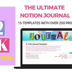 Y2K Aesthetic Notion Journal Template Notion Templates - Etsy