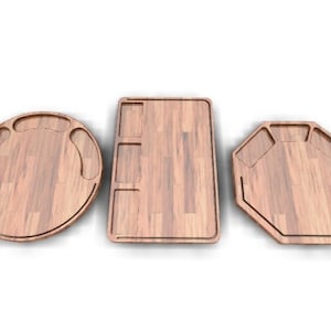 Assiettes de service cnc, planches à découper svg, plateau de collation alimentaire, plateau de fromages, plateau de service, plan vectoriel, DXF, fichier cnc pour bois, SVG, coupe, fichier cnc