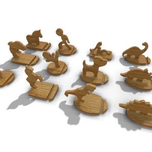 Telefoonstandaard 12 in 1, Telefoonhouder svg, Smartphone Stand dxf, Telefoon dockingstandaard, DXF, STL, SVG, laser gesneden, cnc-bestand voor hout, vectorplan