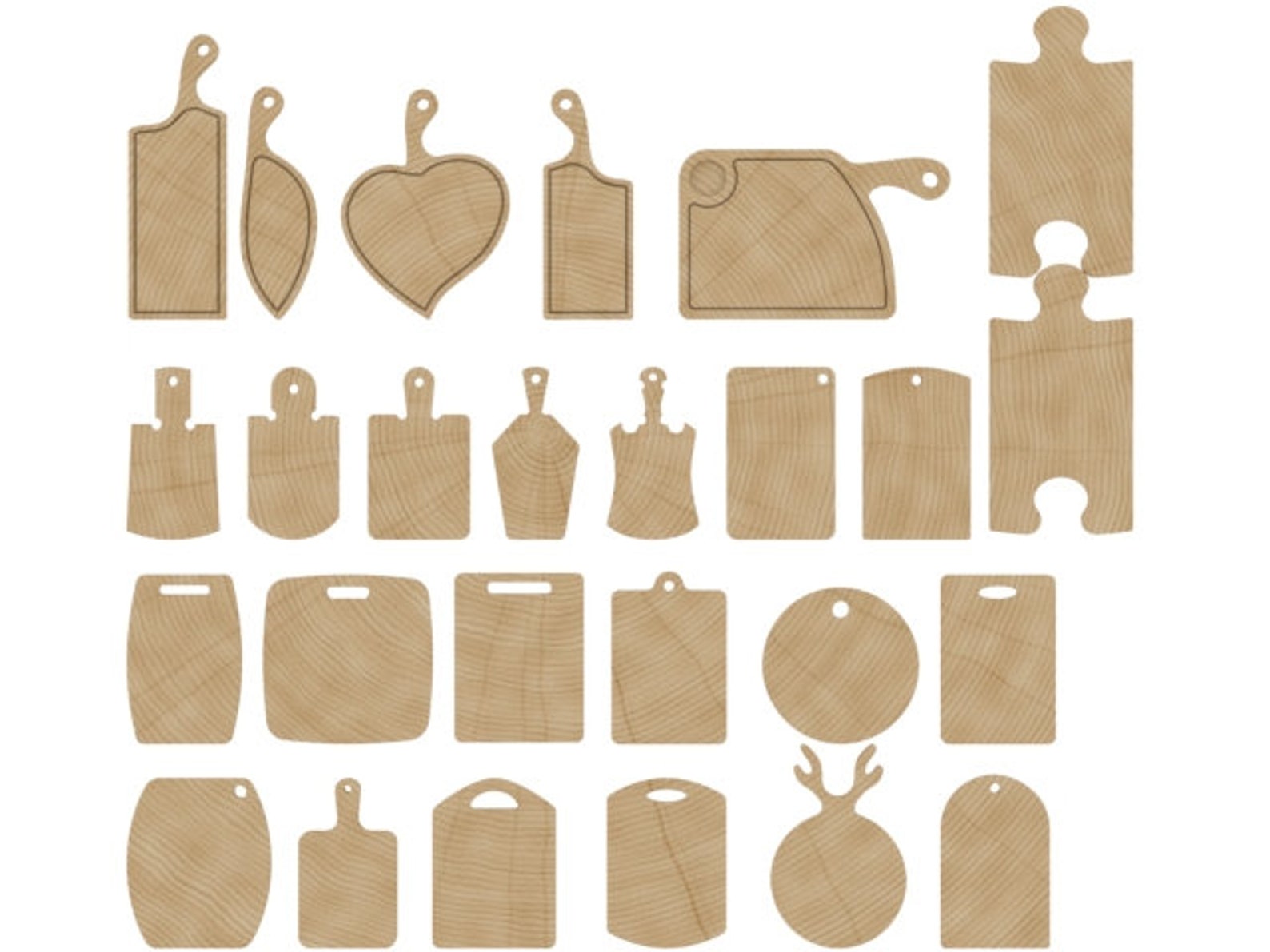 Cutting Board Template Cutting Kitchen Boards Svg Boards for Etsy