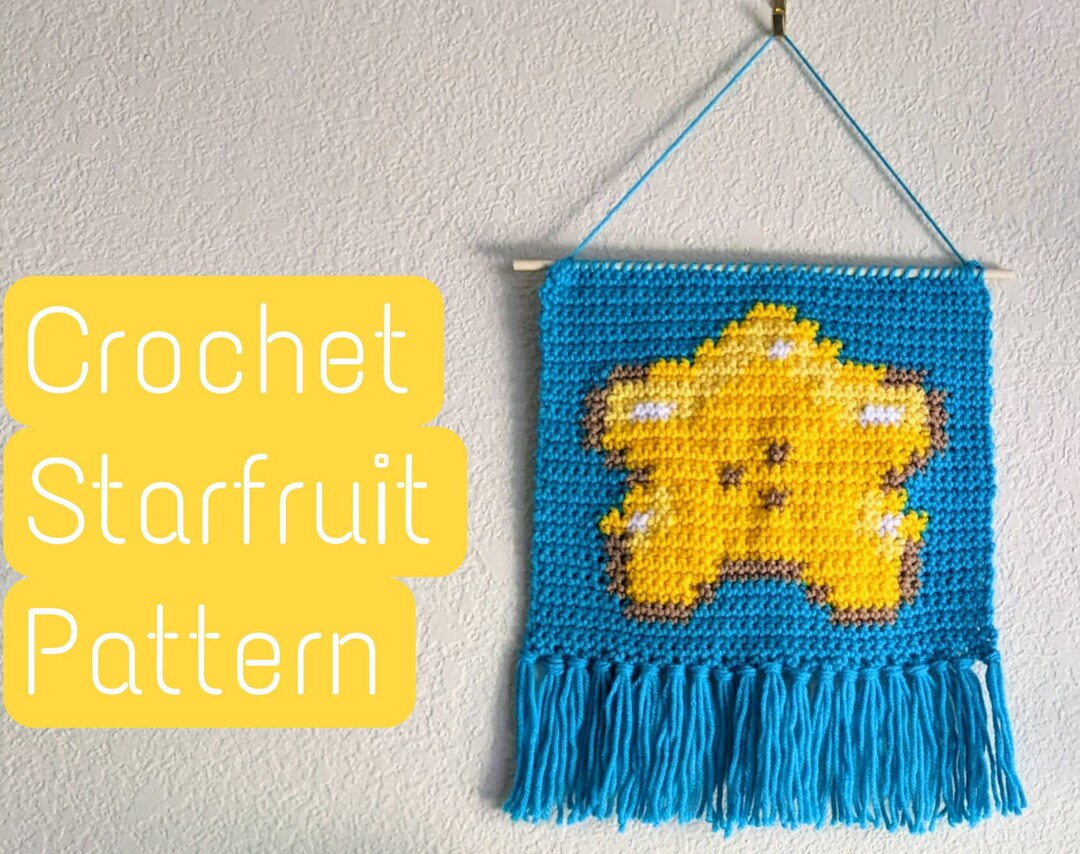 Stardew Starfruit Crochet Tapestry Pattern Beginner Friendly Crochet