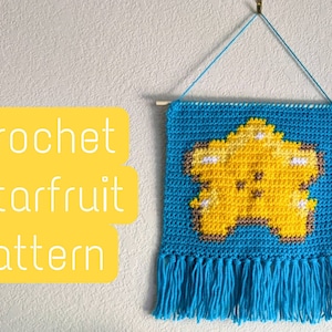 Stardew Starfruit Virkmönster för Gobeläng | Nybörjarvänligt Virkmönster