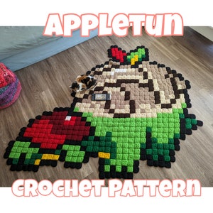 Appletun Crochet Blanket Pattern beginner friendly crochet pattern image 1