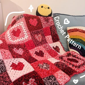 Cozy Love Blanket Crochet Pattern PDF | Beginner Friendly Crochet Pattern