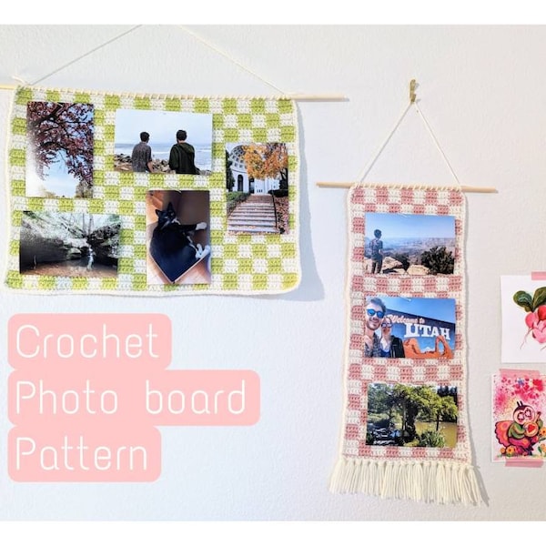 Crochet Picture Board Tapestry PatternPDF | Beginner Friendly Crochet Pattern