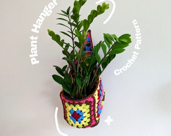 Kate's Whimsical Plant Wall Hanger Crochet Pattern | Beginner Friendly Crochet Pattern | Crochet Wall Hanging