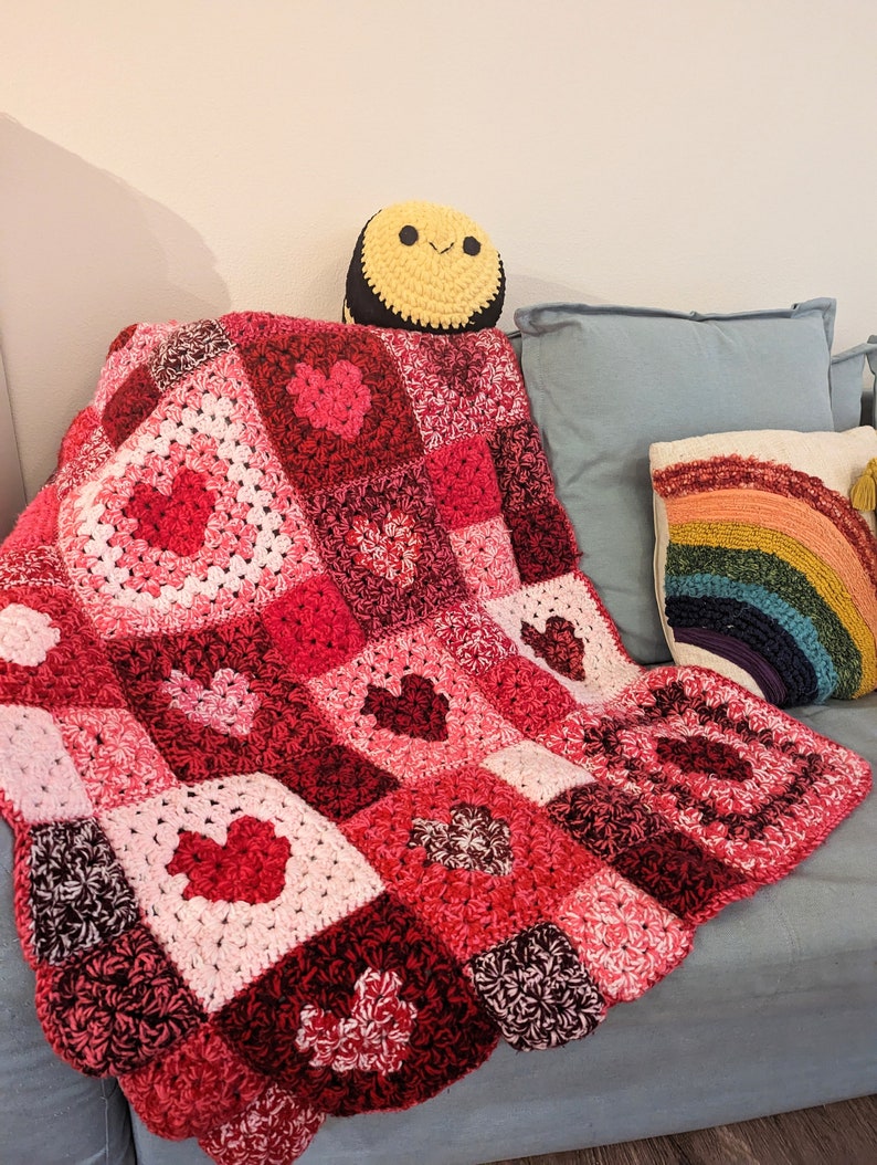 Cozy Love Blanket Crochet Pattern PDF Beginner Friendly - Etsy
