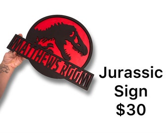 Jurassic Park Door - Etsy