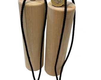 Pair of 45mm Grip Cylinder climbing holds aimed at climbers Obstacle racers Ninja warrior