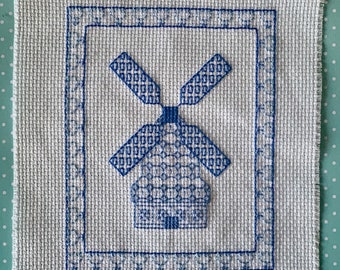 Delft Windmill Tile
