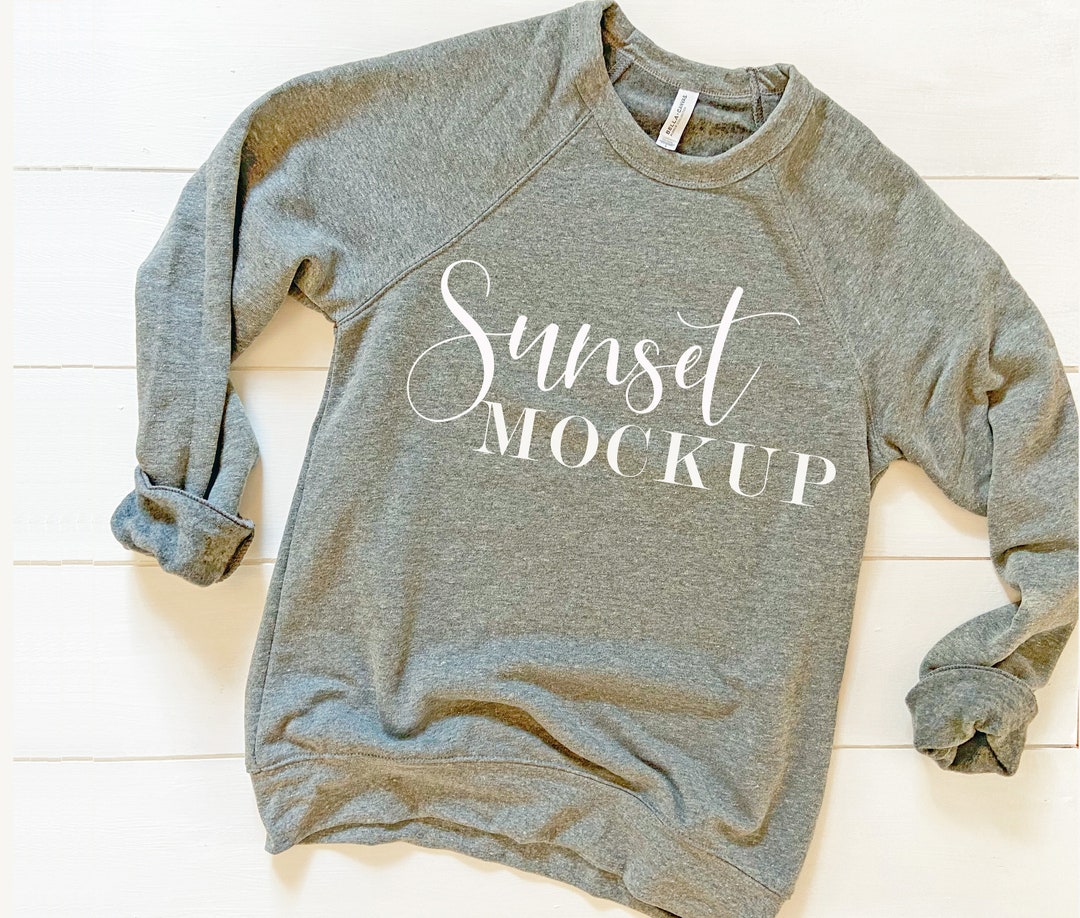 Bella Canvas Sweatshirt Mockup 3901 Mockup Bella Canvas Etsy