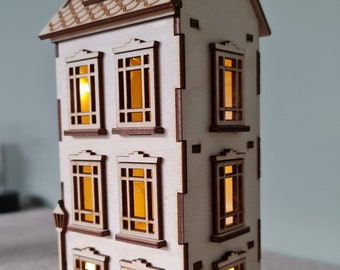 Herenhuis No.1 Dollhouse DIY Kit Schaal 1:48 | Cornel73