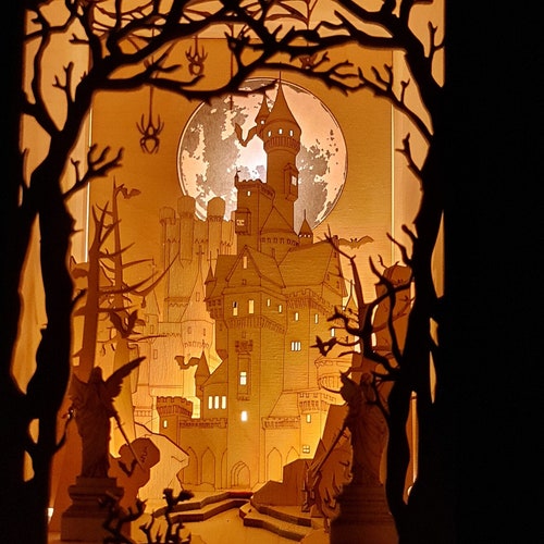 Dracula's Castle Book Nook / Diorama DIY Kit Cornel73 Etsy