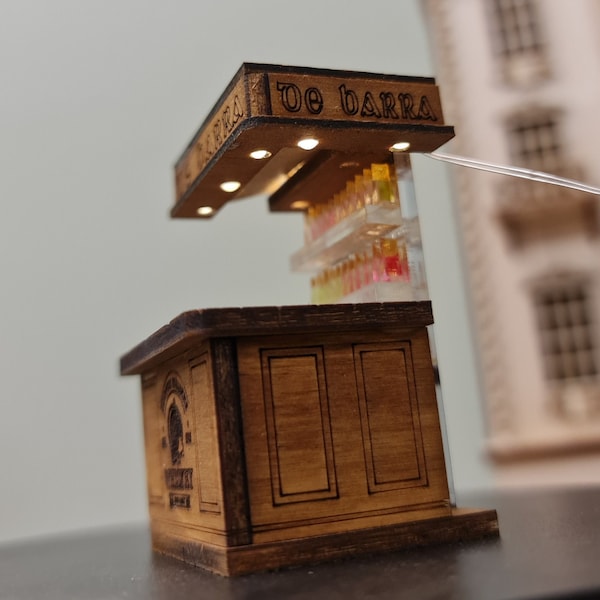 DeBarra Bar kit  -1;48th Miniature model/ Dollhouse/ Miniature/ Furniture