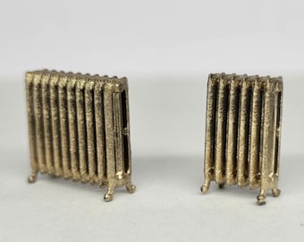 Bambole Casa Dorato Ornamentale Vittoriano Radiatore - Foto 2