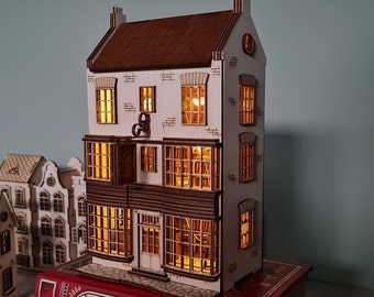 Puppenhaus , Miniatur Bausatz ""The Old Bookshop"" Bausatz, Miniatur Haus DIY Bausatz 1;48, Feenhaus /Cornel73."