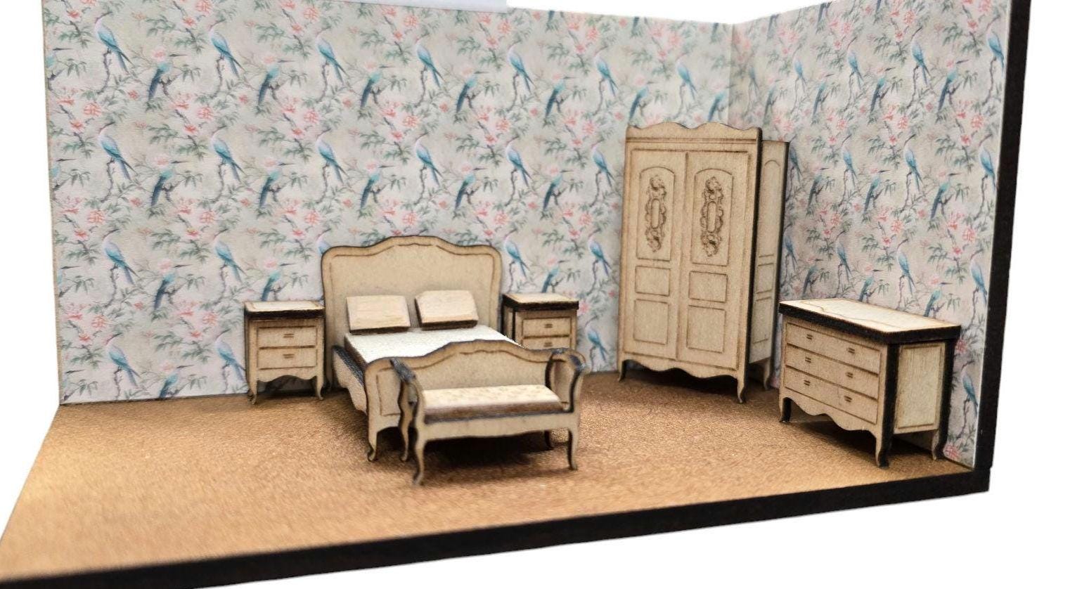 Scrivania E Sedia In Miniatura 1:6, Mobili Per Case Delle Bambole - Foto 2