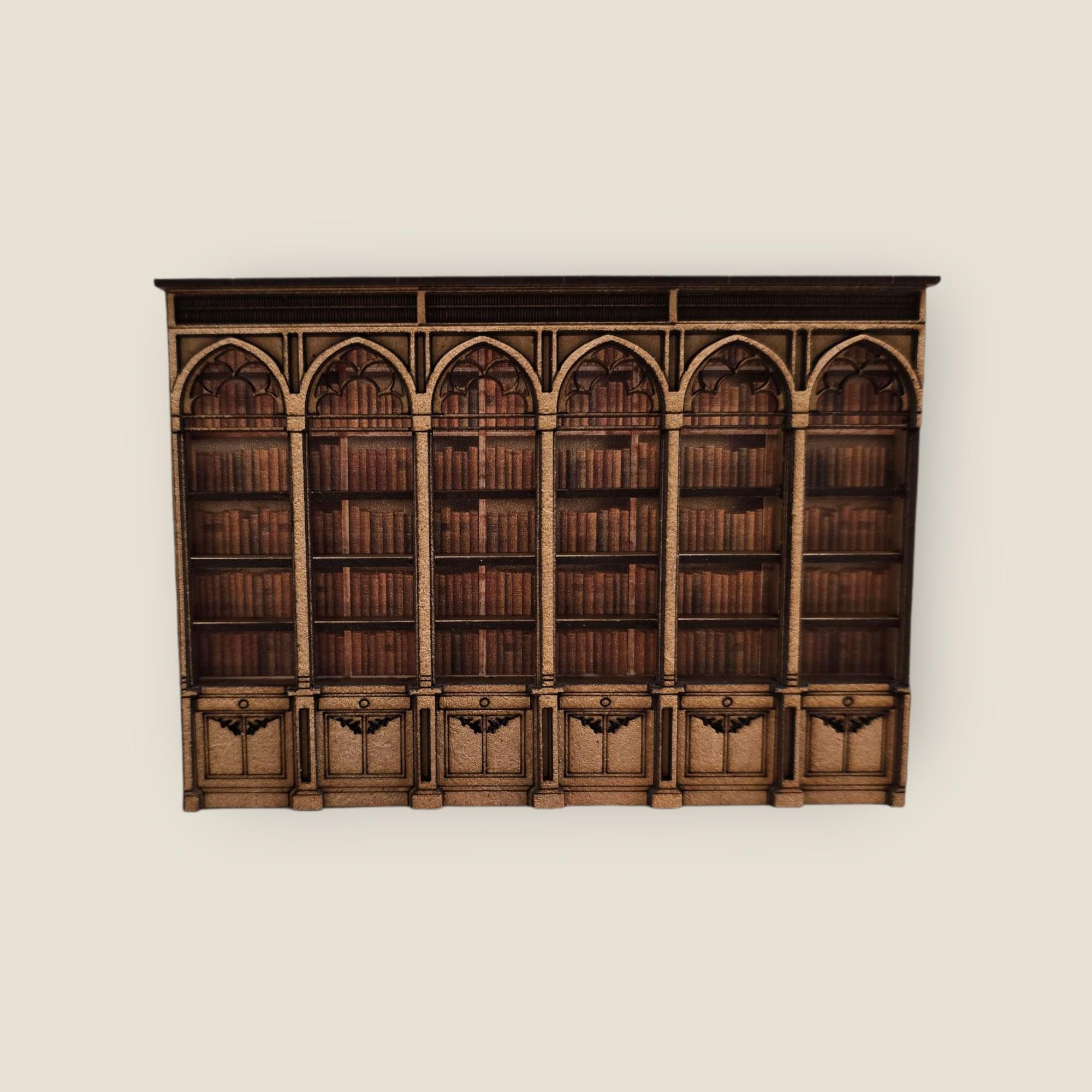 Venetian/ Gothic Bookcase Kit in 1:48th and 1-24th Scale . Miniature - Etsy