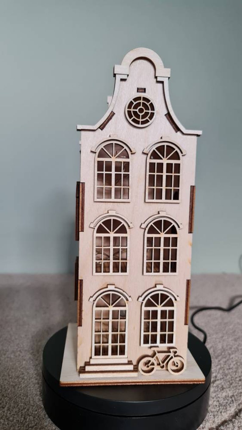 Town house no 2 dollhouse diy kit scale 1 48 cornel73 etsy