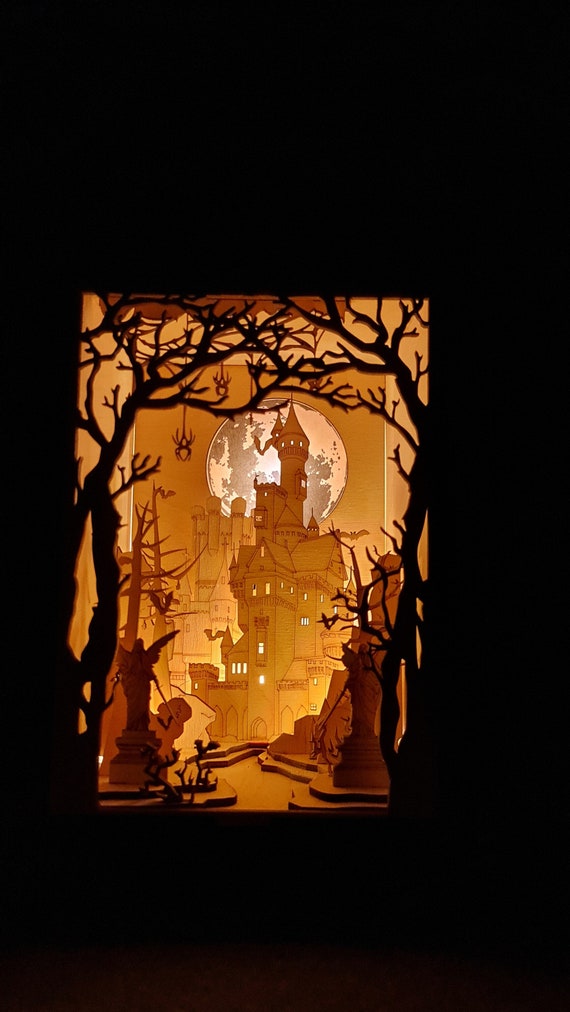 Dracula's Castle Book Nook / Diorama DIY Kit Cornel73,halloween 