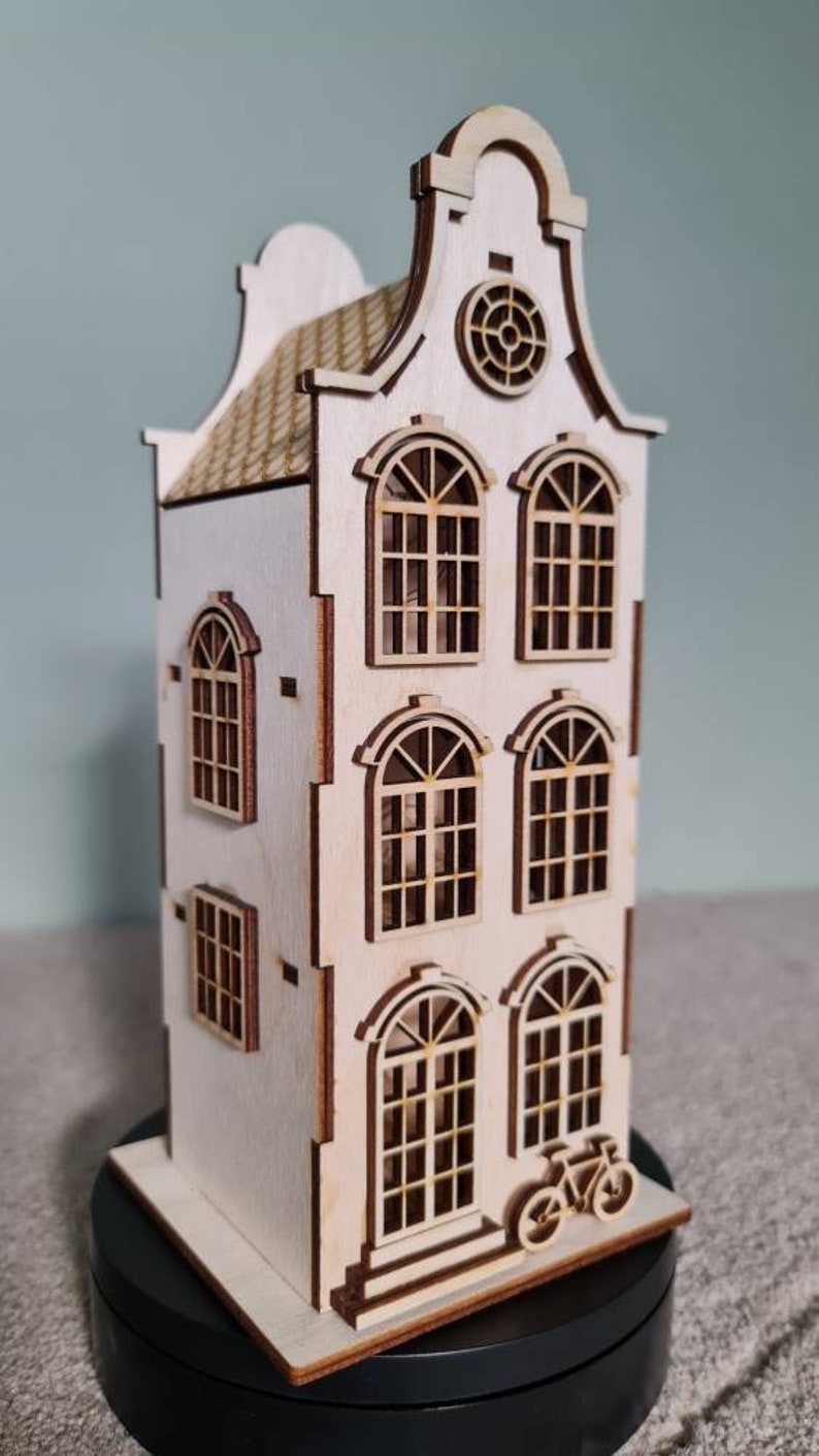Town house no 2 dollhouse diy kit scale 1 48 cornel73 etsy