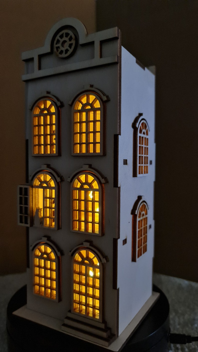 Town house no 3 dollhouse diy kit scale 1 48 cornel73 etsy