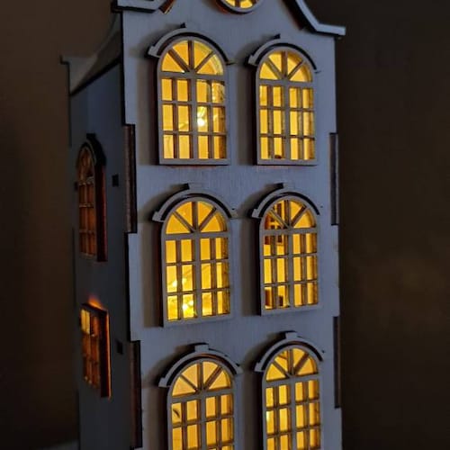 Town house no 3 dollhouse diy kit scale 1 48 cornel73 etsy