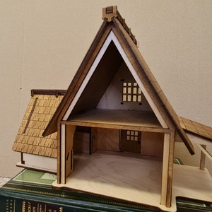 Dockhus, Miniatyrbyggsats modell "Bondgård", dockhus, älvhus - DIY-byggsats bild 6