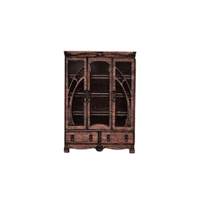 Art Nouveau Display Cabinet Kit 1:48th Scale for dollhouses, miniature houses