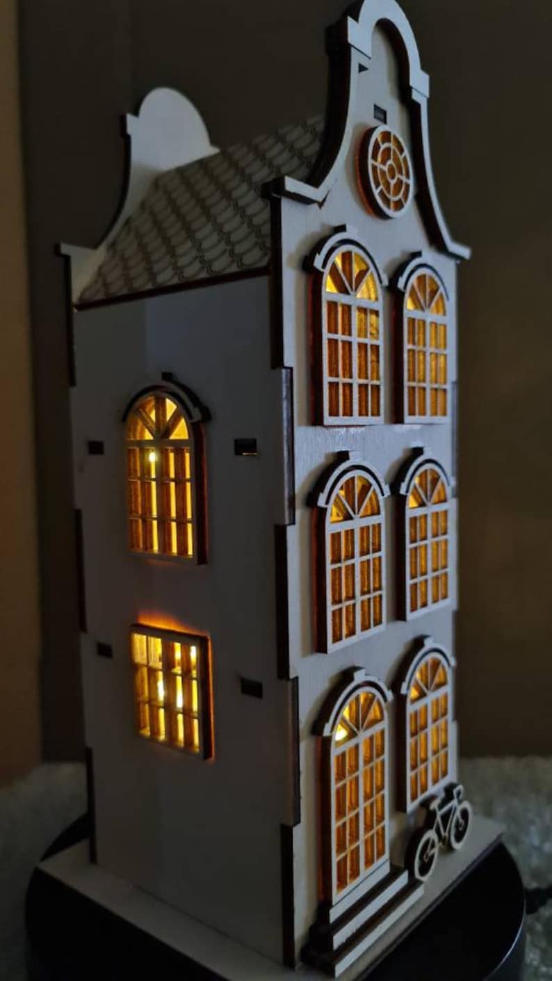 Town house no 2 dollhouse diy kit scale 1 48 cornel73 etsy