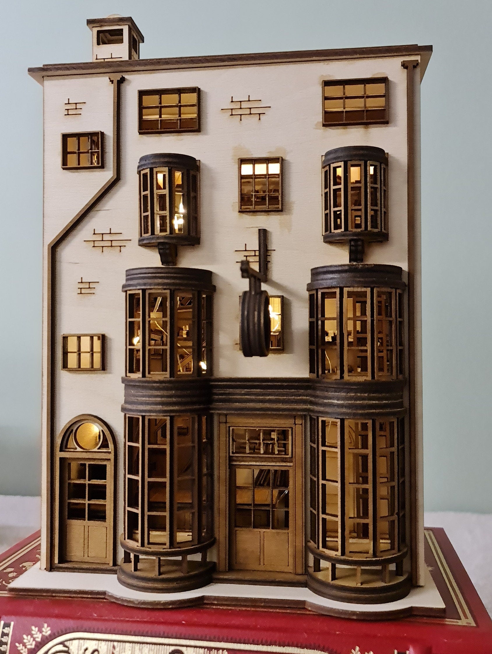 Kit de bricolage Kit pour maison miniature Bibliothèque de Sam
