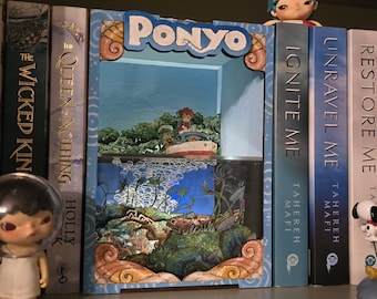 Ponyo Book Nook Kit - DIY Miniature Diorama | Animated Film Inspired